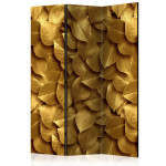 paris prix Paravent 3 Volets "Golden Leaves" 135x172cm