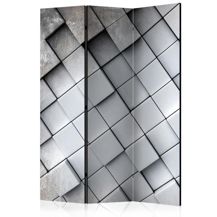 Paris Prix Paravent 3 Volets "Gray Background 3D" 135x172cm