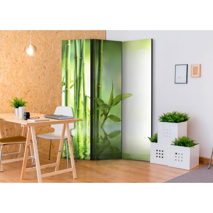 Paris Prix Paravent 3 Volets "Green Bamboo" 135x172cm