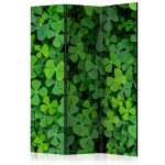 paris prix Paravent 3 Volets "Green Clover" 135x172cm