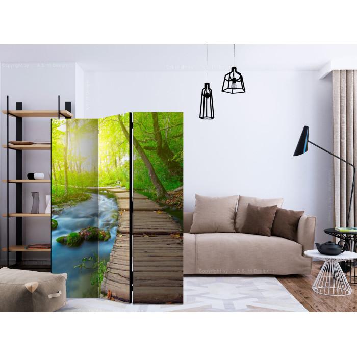 Paris Prix Paravent 3 Volets "Green Forest" 135x172cm