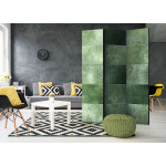 Paris Prix Paravent 3 Volets "Green Puzzle" 135x172cm