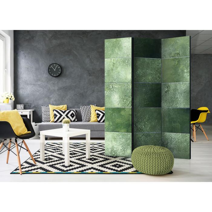 Paris Prix Paravent 3 Volets "Green Puzzle" 135x172cm