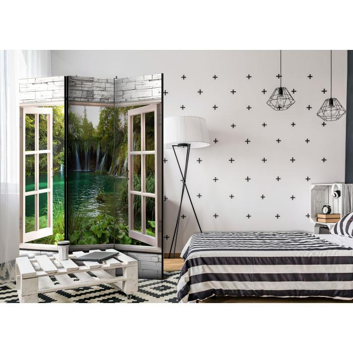 Paris Prix Paravent 3 Volets "Green Treasure" 135x172cm