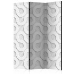 paris prix Paravent 3 Volets "Grey Spirals" 135x172cm