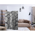 Paris Prix Paravent 3 Volets "Grey Triangles" 135x172cm