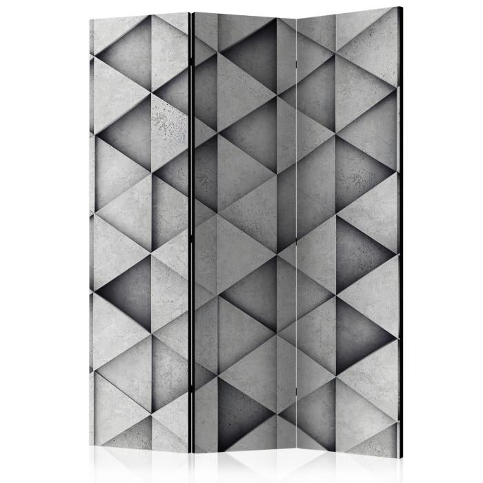 Paris Prix Paravent 3 Volets "Grey Triangles" 135x172cm
