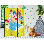 Paris Prix Paravent 3 Volets "Happy Creatures" 135x172cm