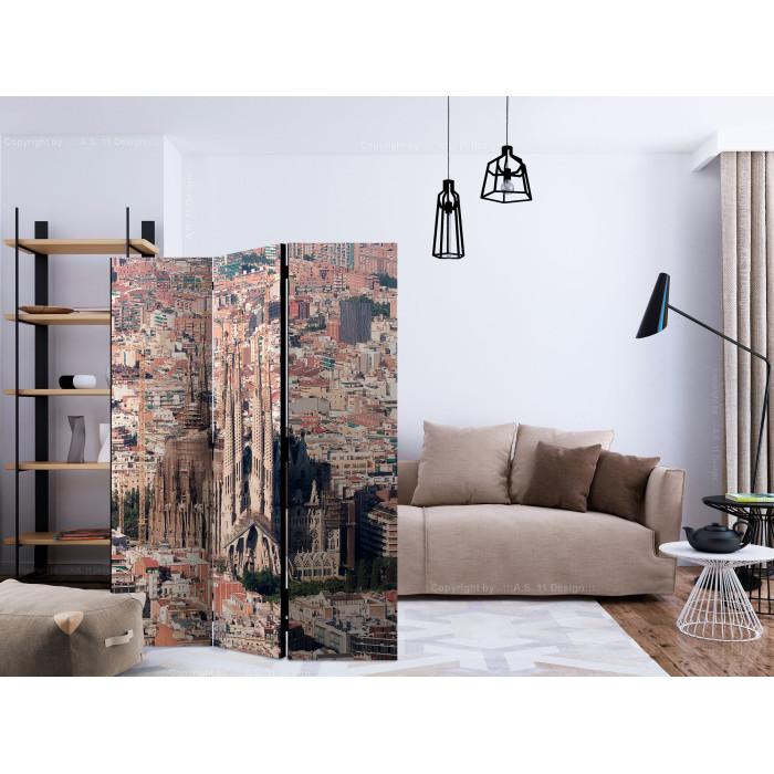 Paris Prix Paravent 3 Volets "Heart Of Barcelona" 135x172cm