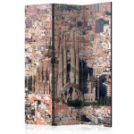 paris prix Paravent 3 Volets "Heart of Barcelona" 135x172cm