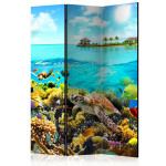 paris prix Paravent 3 Volets "Heavenly Maldive" 135x172cm