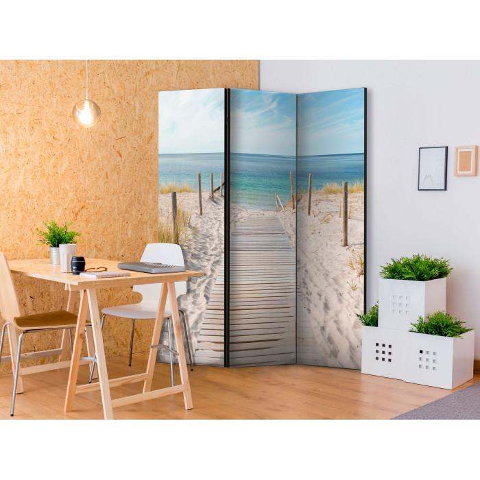 Paris Prix Paravent 3 Volets "Holiday At The Seaside" 135x172cm