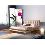 Paris Prix Paravent 3 Volets "Hummingbirds & Flowers" 135x172cm
