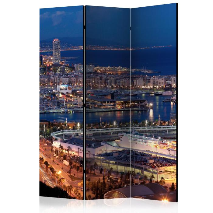 Paris Prix Paravent 3 Volets "Illuminated Barcelona" 135x172cm