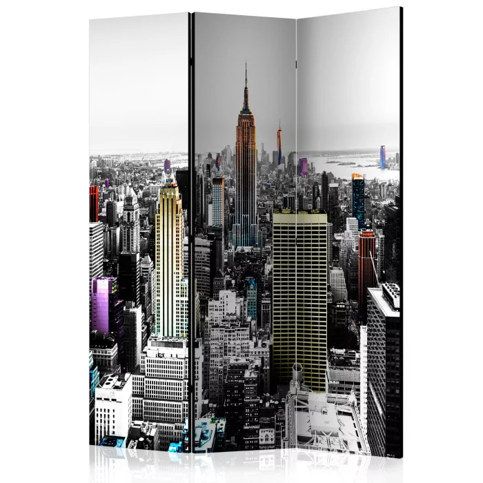 Paris Prix Paravent 3 Volets "Iridescent Skyscrapers" 135x172cm