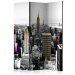paris prix Paravent 3 Volets "Iridescent Skyscrapers" 135x172cm