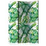 paris prix Paravent 3 Volets "Jungle Leaves" 135x172cm