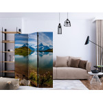Paris Prix Paravent 3 Volets "Lake With Mountain Reflection Switzerland" 135x172cm
