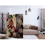 Paris Prix Paravent 3 Volets "Nostalgia Flowers" 135x172cm
