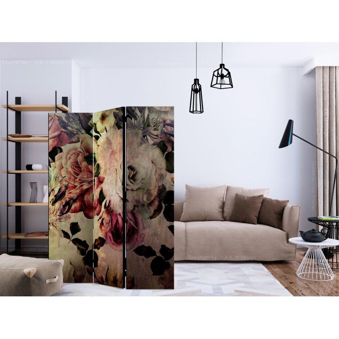 Paris Prix Paravent 3 Volets "Nostalgia Flowers" 135x172cm