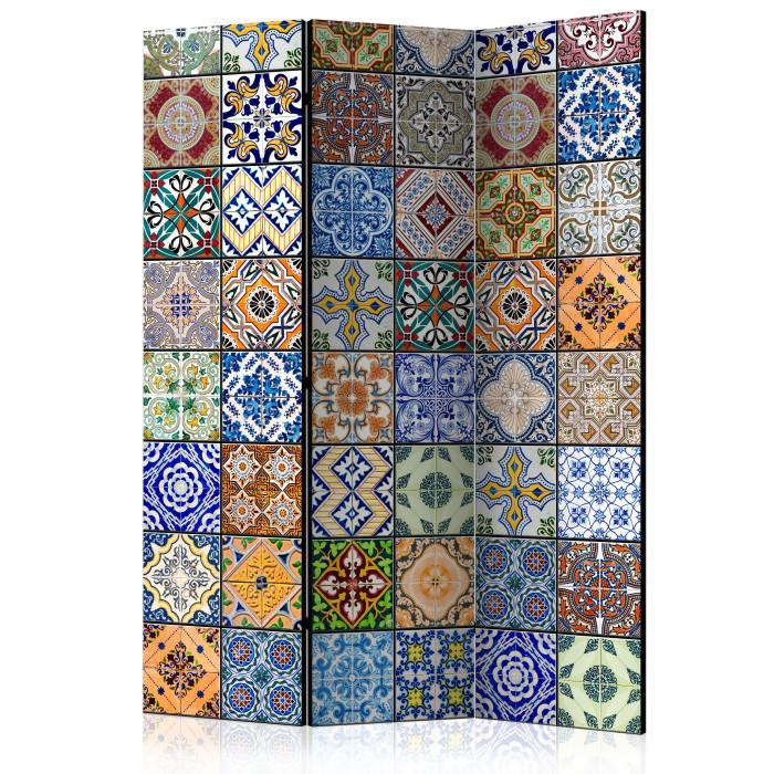 Paris Prix Paravent 3 Volets "Paravent : Mosaïque Colorée" 135x172cm