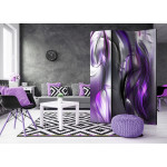 Paris Prix Paravent 3 Volets "Purple Swirls" 135x172cm