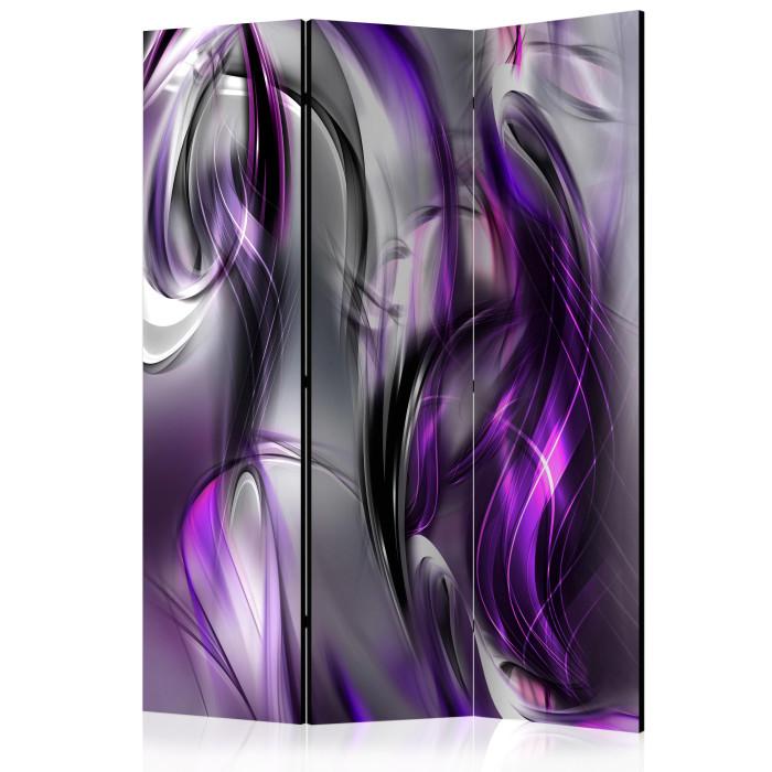 Paris Prix Paravent 3 Volets "Purple Swirls" 135x172cm