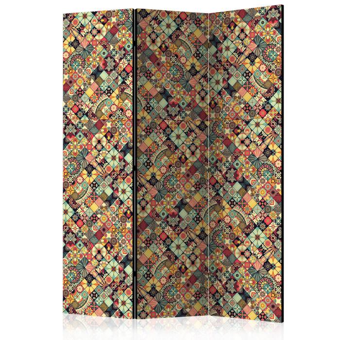 Paris Prix Paravent 3 Volets "Rainbow Mosaic" 135x172cm