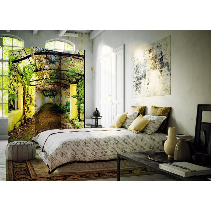 Paris Prix Paravent 3 Volets "Romantic Garden" 135x172cm