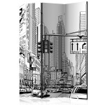 paris prix Paravent 3 Volets "Street in New York City" 135x172cm