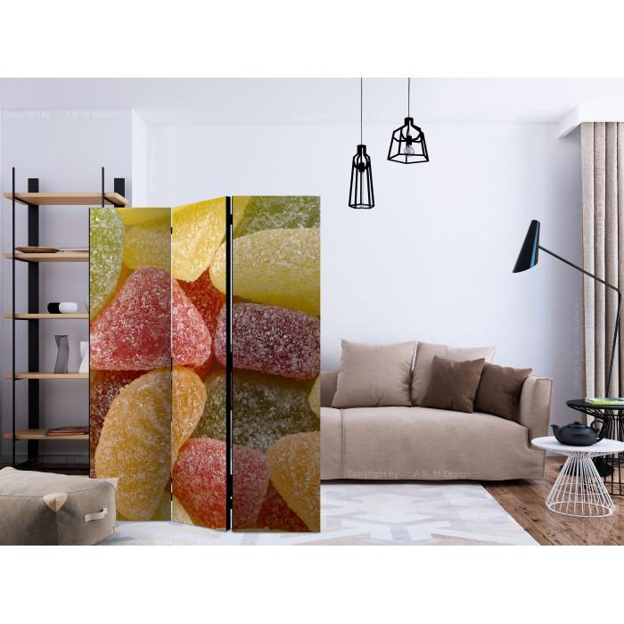 Paris Prix Paravent 3 Volets "Tasty Fruit Jellies" 135x172cm