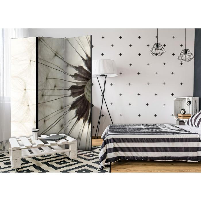 Paris Prix Paravent 3 Volets "White Dandelion" 135x172cm