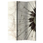 paris prix Paravent 3 Volets "White Dandelion" 135x172cm