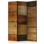 paris prix Paravent 3 Volets "Wooden Textures" 135x172cm