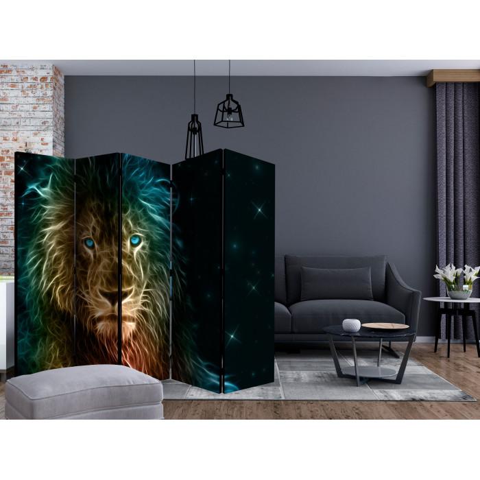 Paris Prix Paravent 5 Volets "Abstract Lion " 172x225cm