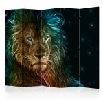 paris prix Paravent 5 Volets "Abstract Lion " 172x225cm