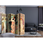 Paris Prix Paravent 5 Volets "Alphonse Mucha. Women's" 172x225cm
