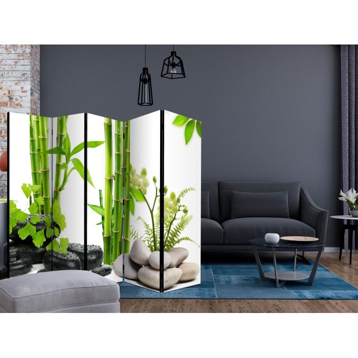 Paris Prix Paravent 5 Volets "Bamboos & Stones" 172x225cm