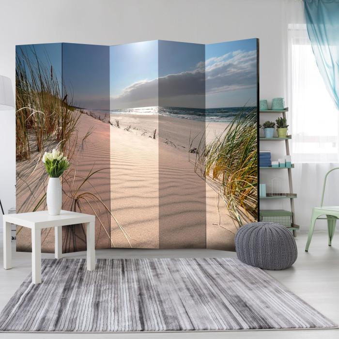 Paris Prix Paravent 5 Volets "Beach In Mrzezyno" 172x225cm