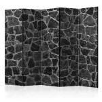 paris prix Paravent 5 Volets "Black Stones" 172x225cm