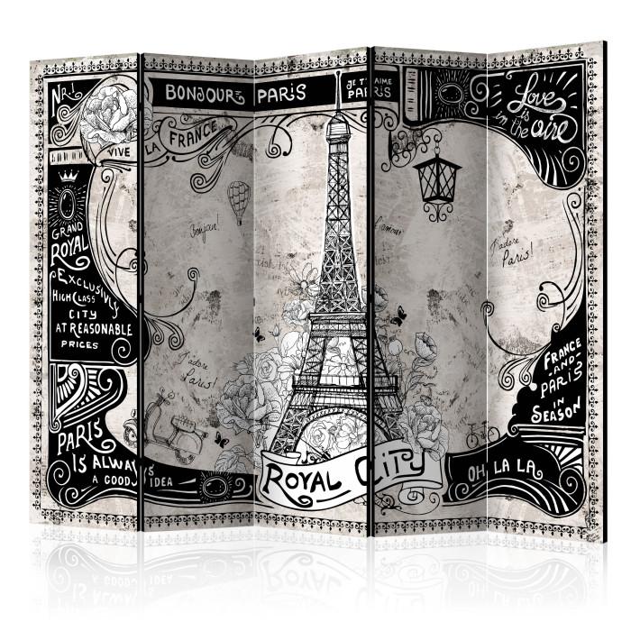 Paris Prix Paravent 5 Volets "Bonjour Paris" 172x225cm