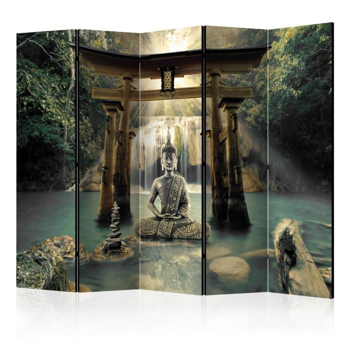 Paris Prix Paravent 5 Volets "Buddha Smile" 172x225cm