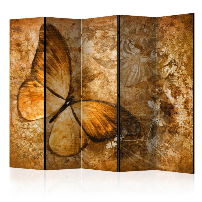 Paris Prix Paravent 5 Volets "Butterfly Sepia" 172x225cm