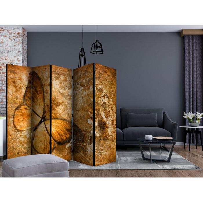 Paris Prix Paravent 5 Volets "Butterfly Sepia" 172x225cm
