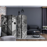 Paris Prix Paravent 5 Volets "Cards : Black & White" 172x225cm