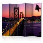 paris prix Paravent 5 Volets "Charming Evening in San Francisco" 172x225cm