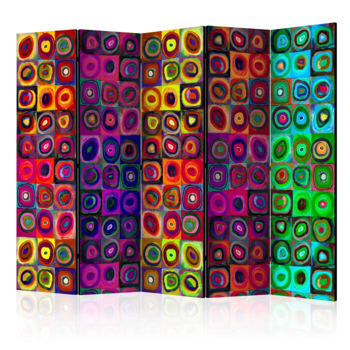 Paris Prix Paravent 5 Volets "Colorful Abstract Art" 172x225cm