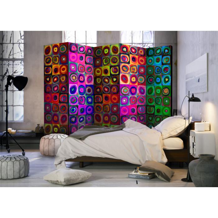 Paris Prix Paravent 5 Volets "Colorful Abstract Art" 172x225cm