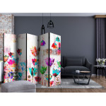 Paris Prix Paravent 5 Volets "Colorful Tulips" 172x225cm