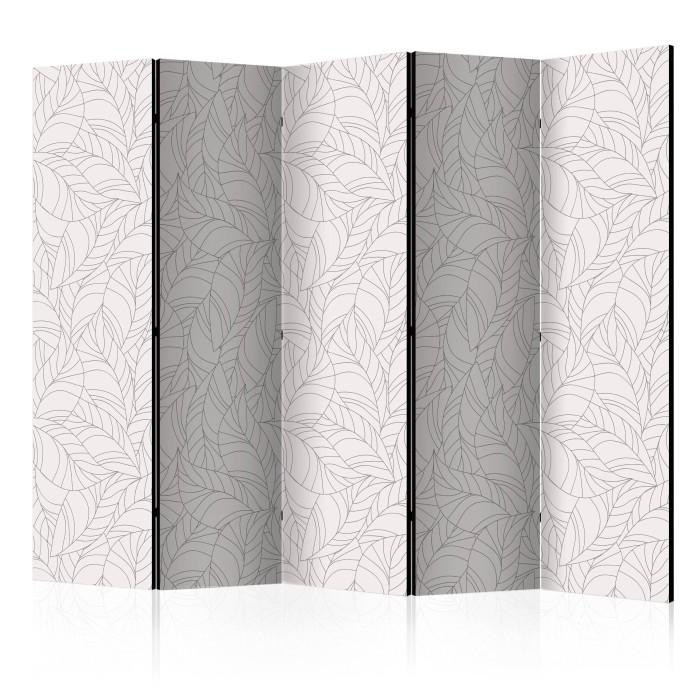 Paris Prix Paravent 5 Volets "Colourless Leaves" 172x225cm